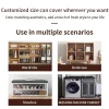rideaux d'armoire pour cuisine, rideau anti poussière pour étagères panneau mural porte suspendue noren, rideaux courts de confidentialité pour