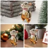 ornements de souris feutrée de noël, décorations artisanales faites à la main, beurre de souris, mignon