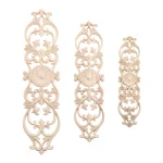 Autocollant d’angle en bois de chêne sculpté pour la décoration de meubles de maison, fleur Onlay, applique longue, décoration vintage Autocollant d’angle en bois de chêne sculpté pour la décoration de meubles de maison, fleur Onlay, applique longue, décoration vintage