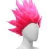 perruque dragon fruit spike, avec une variété de combinaisons de couleurs et un style pointu, parfaite pour le cosplay et les fêtes.
