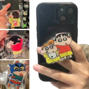 Crayon shin-chan Support de téléphone supports de bureau extensibles Support paresseux rétractable Support de téléphone Support poignée Tok autocollant arrière Crayon shin-chan Support de téléphone supports de bureau extensibles Support paresseux rétractable Support de téléphone Support poignée Tok autocollant arrière