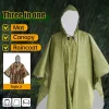 solomon poncho imperméable multifonctionnel, imperméable, housse à capuche, camping en plein air, randonnée, voyage, moto, équipement de pluie, tente