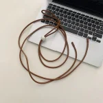 Ceinture de styliste coréen pour femmes, jupe de luxe, corde de taille, en cuir, robe amincissante, ceinture en jean, Streetwear Ceinture de styliste coréen pour femmes, jupe de luxe, corde de taille, en cuir, robe amincissante, ceinture en jean, Streetwear