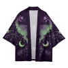 cardigan surdimensionné, chemise de plage kimono, imprimé papillon haori, vêtements de détente japonais confortables pour hommes et femmes
