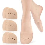 Coussinet avant-pied en feutre pour chaussures de Ballet, coussinets d&rsquo;orteils perforés doux, Anti-usure et absorbant les chocs