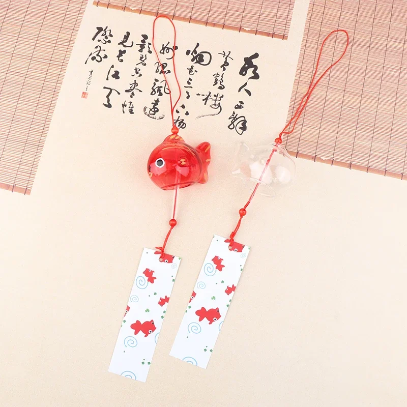 carillon éolien carillons verre japonais style poisson rouge jardin suspendu décor extérieur pendentif furin décoratif poisson ornement carillon éolien carillons verre japonais style poisson rouge jardin suspendu décor extérieur pendentif furin décoratif poisson ornement