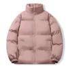 2025 nouveaux hommes col montant robe en coton simple couleur unie robe de pain ample chaud coton manteau manteau disponible en cinq couleurs
