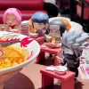 bandai – boîte aveugle originale naruto ramen, mini figurine sasuke sakura, ornement de dessin animé, boîte mystère, jouet, cadeaux surprise