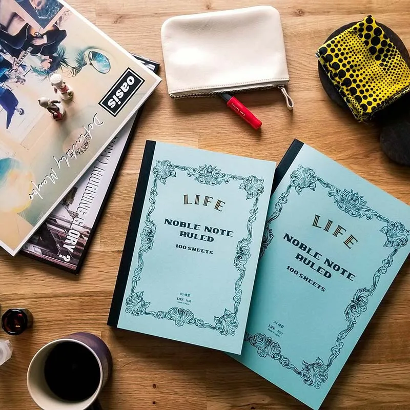 carnet de notes nobles japonais life, cahier de section, grille horizontale, a4, a5, b4, b5, écriture au stylo, fournitures de bureau, 100 feuilles carnet de notes nobles japonais life, cahier de section, grille horizontale, a4, a5, b4, b5, écriture au stylo, fournitures de bureau, 100 feuilles