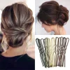 Épingles à cheveux en alliage en forme de u, 50 pièces/sac, 6cm/7cm, pinces à cheveux ondulées, épingles à cheveux simples en métal, barrettes, outils de coiffure de mariée
