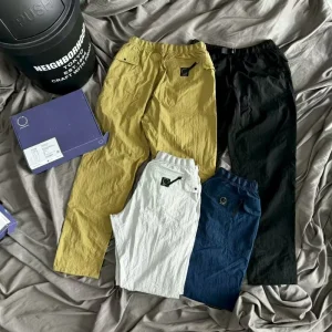 Japonais Yamatomichi 5 poches pantalons décontractés en Nylon imperméable pantalon hommes femmes solide séchage rapide fonction pantalon élastique avec boîte