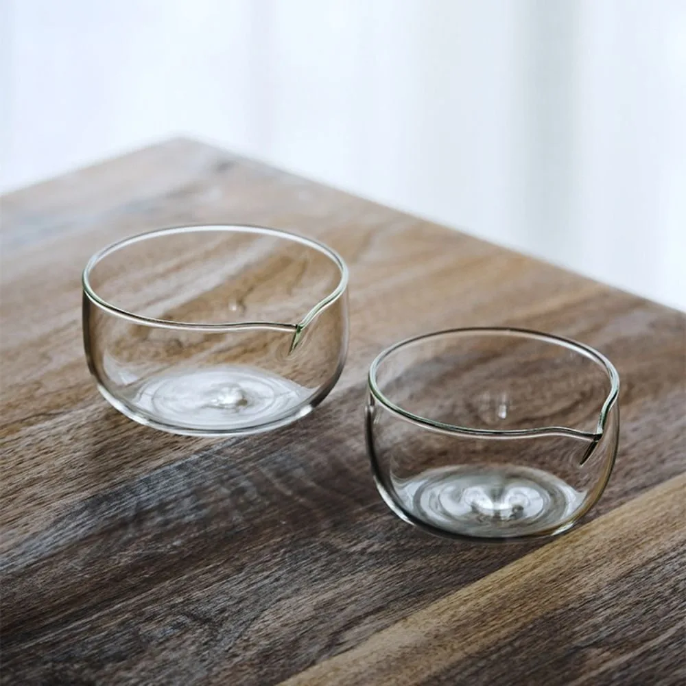 bol à mélanger en verre de 350/600ml, bol à salade de style japonais résistant à la chaleur avec port de dérivation, bol matcha transparent pour yaourt bol à mélanger en verre de 350/600ml, bol à salade de style japonais résistant à la chaleur avec port de dérivation, bol matcha transparent pour yaourt