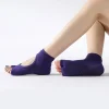 chaussettes de yoga à deux orteils pour femmes, chaussettes de sport antidérapantes en coton, pilates, ballet à séchage rapide