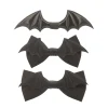 nœud ailes chauve souris noires pour hommes femmes, longueur réglable, nœud pré noué pour halloween
