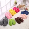 pantoufles d'hiver chaudes en peluche pour hommes, chaussures de chambre à coucher, sol de la maison, intérieur doux, velours fin, document solide, coordonnantes, demi traînée