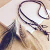 pièce de sauna en plumes indiennes, coiffure amérindienne, bandes de sauna boho, bijoux hiphelicopter