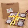 plats à sushi en céramique sans fleur, style japonais, sashimi, sauce de soja, service de vaisselle, service de vaisselle, coffret cadeau, 12 pièces/ensemble