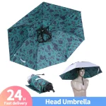 Parapluie à 3 plis pour hommes et femmes, grande tête de 95CM, Anti-UV, Anti-pluie, pour voyage en plein air, pêche, chapeau Parapluie à 3 plis pour hommes et femmes, grande tête de 95CM, Anti-UV, Anti-pluie, pour voyage en plein air, pêche, chapeau