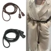 Ceinture fine nouée pour femmes, robe d’été, ceinture en cuir, décoration polyvalente, luxe, tendance Ceinture fine nouée pour femmes, robe d’été, ceinture en cuir, décoration polyvalente, luxe, tendance