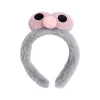 bande de sauna en peluche sesame street cartoon pour femmes, lavage du visage pour enfants, vêtements de sauna mignons, grands yeux, nouveau