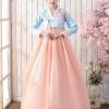 robe hanbok coréenne pour femmes, ancien costume traditionnel de danse sur scène, vêtements asiatiques, palais de dame, gril de danse de mariage coréen