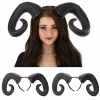 bandeau de sauna en corne de mouton fait à la main, accessoire d'anime, accessoire d'halloween, accessoire de cosplay gothique, demon evil, lolita