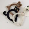 cerceau de cheveux de chat en peluche pour filles, couvre chef coréen, dessin animé, accessoires pour cheveux, ornements, nouvelle collection automne et hiver