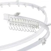 rail de rideau pliable en plastique blanc, style moderne, visible, accessoires