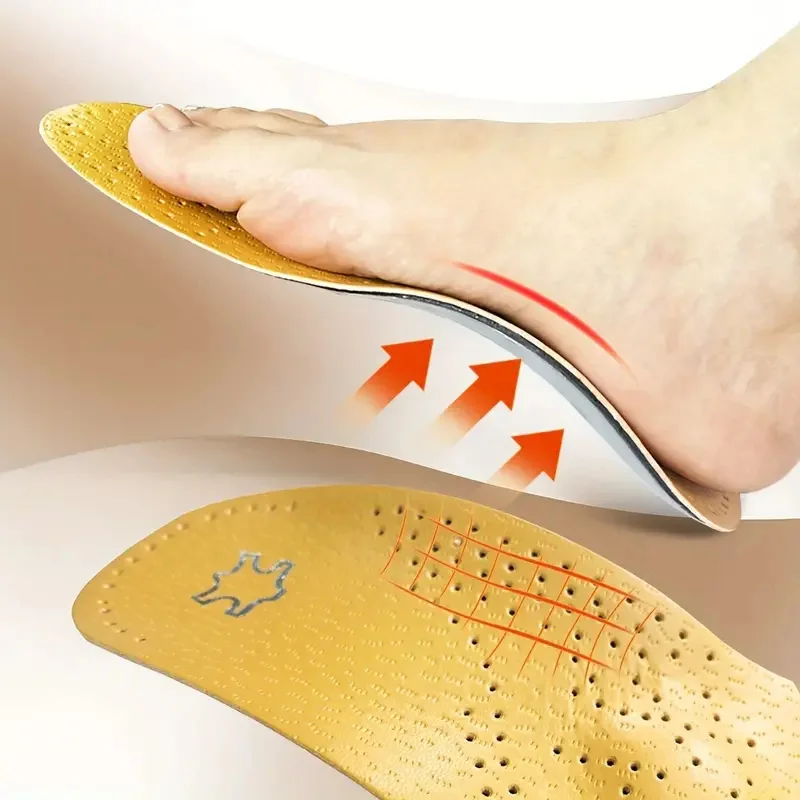 semelles orthopédiques en cuir pour pieds plats, support de voûte plantaire haute, inserts de chaussures pour hommes et femmes, coussin de pied confortable pour athlètes semelles orthopédiques en cuir pour pieds plats, support de voûte plantaire haute, inserts de chaussures pour hommes et femmes, coussin de pied confortable pour athlètes