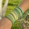 ensemble de bracelets de perles bohème pour femmes, chaîne de perles de riz extensibles colorées, bijoux empilables, cadeau de plage d'été