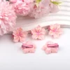 pince crocodile fleur de cerisier, pince à cheveux fleur rose femme, accessoire cheveux festival fleur de cerisier, accessoire cheveux femme