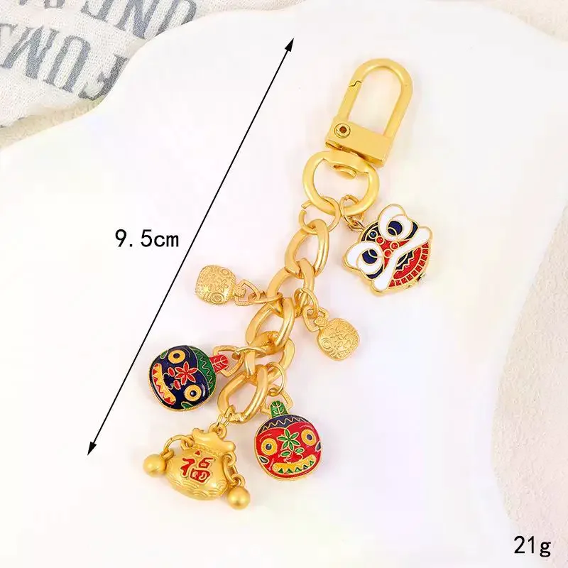 porte clés chat porte bonheur mignon de style chinois, 1 pièce, chaton de dessin animé, sac de voiture, ornements à breloques, pendentif, bijoux, cadeau de couple porte clés chat porte bonheur mignon de style chinois, 1 pièce, chaton de dessin animé, sac de voiture, ornements à breloques, pendentif, bijoux, cadeau de couple