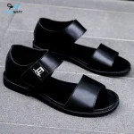 Sandales d&rsquo;été à semelle souple pour hommes, chaussures non ald, mode masculine, plage décontractée, plates, confortables, grande taille, sandales gladiateur Rome