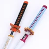 72/104 cm démon slayer katana kimetsu no yaiba lame anime cosplay accessoire tanjirou mitsuri taille réelle japonais katana sabre enfant jouet