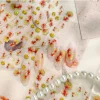 poisson rouge koi carpe cassée classique pièce d'or sycee fleur de lotus bulles d'eau ondulation bonne chance nail art autocollant manucure décalcomanie