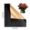 papier d'emballage de fleurs dorées double face, bouquet de fleuriste de style coréen, papier imperméable, emballage cadeau, décorations diy pour mariage et anniversaire