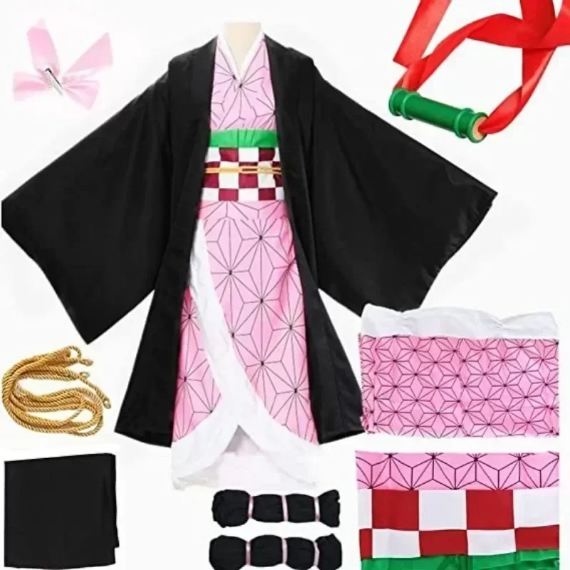 hete verkoop anime cosplay kimono, demon slayero kimetsu no yaiba, tanjirou kamado, nezuko cosplay hete verkoop anime cosplay kimono, demon slayero kimetsu no yaiba, tanjirou kamado, nezuko cosplay