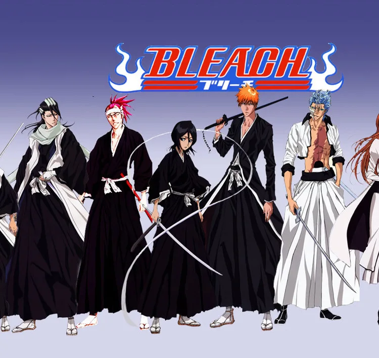 costume de blanchiment anime kurosaki ichigo cosplay pour hommes, kimono traditionnel japonais pour adultes, spectacle de spectacle, rôle fantaisie costume de blanchiment anime kurosaki ichigo cosplay pour hommes, kimono traditionnel japonais pour adultes, spectacle de spectacle, rôle fantaisie