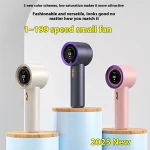 Ventilateur Portable portatif 100 vitesses de vent réglable Usb charge Mini extérieur Portable Turbo longue durée haute vitesse ventilateur de mode
