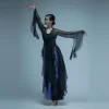 costume de danse classique pour femmes, robe en gaze fluide, tenue d'entraînement de style chinois, robe en gaze du rythme du corps féminin, martial