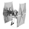 tie fighter – puzzle 3d en métal, kits de modèles, bricolage, découpé au laser, jouet pour enfants