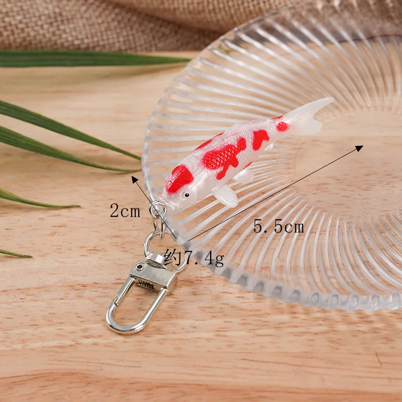 porte clés modèle de poisson koi de simulation créative, articles décoratifs de poisson ornemental, ornements de scène fluide, sacs et pendentifs porte clés modèle de poisson koi de simulation créative, articles décoratifs de poisson ornemental, ornements de scène fluide, sacs et pendentifs