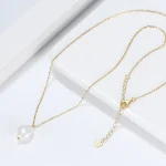 OEM & ODM – ensemble de bijoux à la mode, or, argent 925, grande perle d&rsquo;eau douce baroque, plaqué 100% naturel, cadeau de fête de mariage pour femmes, tendance
