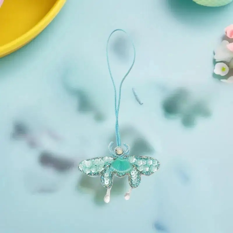 patch de poisson feuille de papillon perlé à la main, ornements suspendus, pendentif de sac pour vêtements, bricolage patch de poisson feuille de papillon perlé à la main, ornements suspendus, pendentif de sac pour vêtements, bricolage