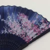 soie art artisanat japonais pliant bambou à main à main ventilateur de fleur photo accessoire outil danse à main éventail en soie pliant ventilateur