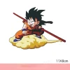 dragon ball son goku autocollant de voiture drôle mignon figure autocollants décoration pour coffre pare brise pare chocs moto casque accessoires