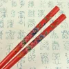 bâtons de cueillette de cheveux vintage pour femmes, épingles à cheveux en bois japonais, baguettes en bois naturel chinois, peinture chaude, 2 pièces par ensemble