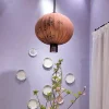 Lanterne japonaise peinture suspension lampe à la main tissu abat-jour lustre chambre Restaurant hôtel rétro tissu suspension