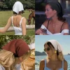foulard triangle en satin de soie pour femmes, couleur unie, bandeau à lacets, voyage d'été, photo littéraire
