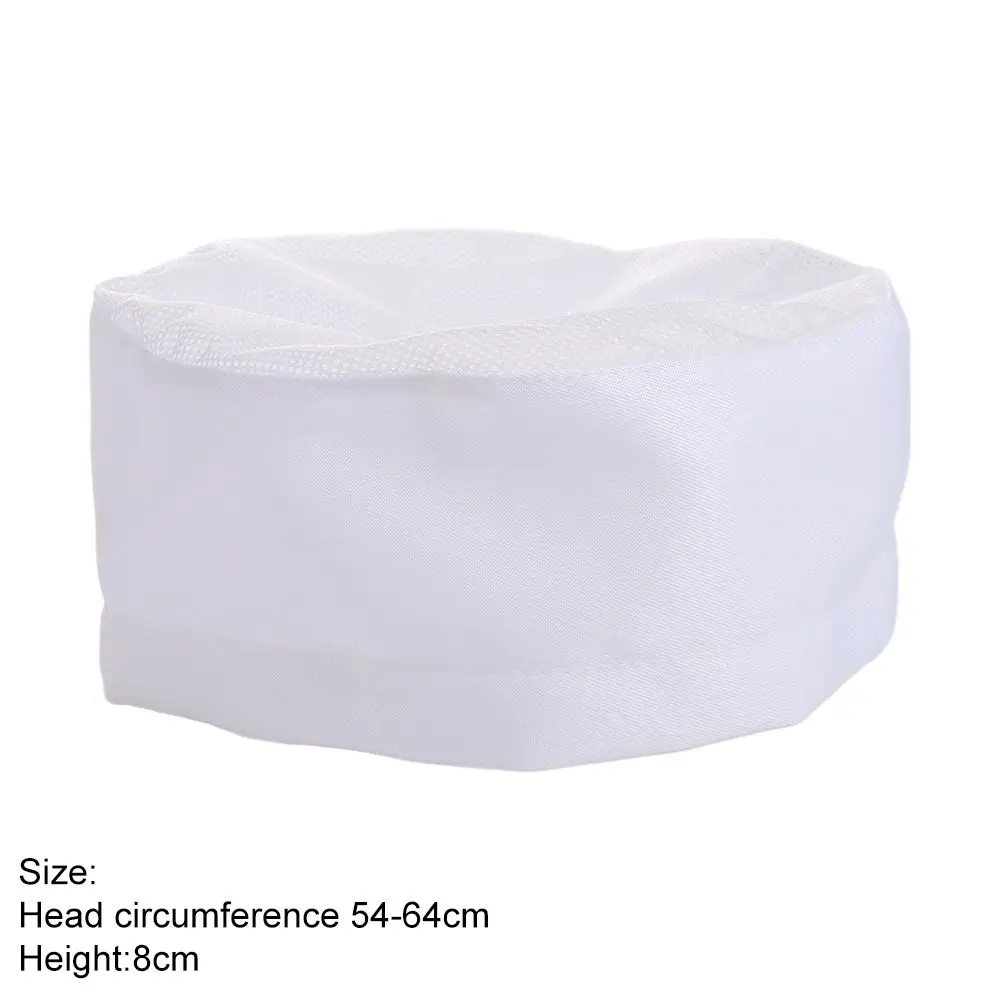 casquette à sushi respirante de style japonais avec dessus en maille, casquette plate de chef monocouche, sans avant toit, chapeau de chef confortable casquette à sushi respirante de style japonais avec dessus en maille, casquette plate de chef monocouche, sans avant toit, chapeau de chef confortable